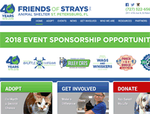 Tablet Screenshot of friendsofstrays.com